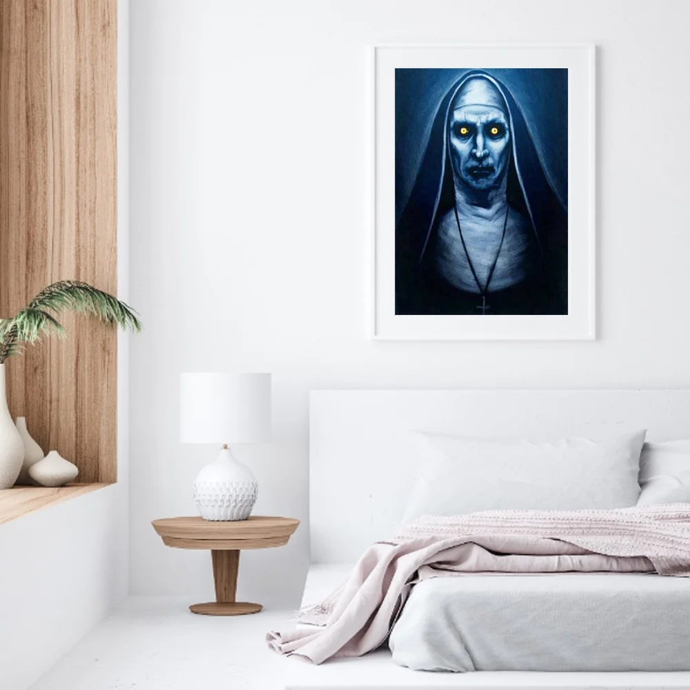 5D Full Round Drill Diamond Painting Horror Person Mosaic Art Craft (A696)