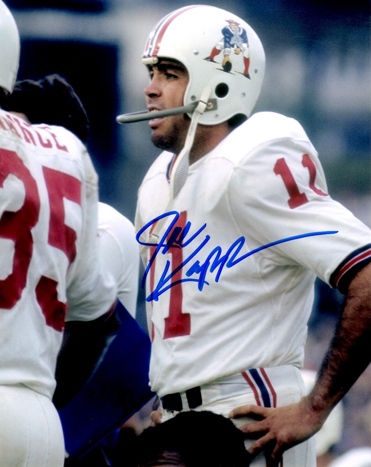 Autographed JOE KAPP 8X10 New England Patriots Photo Poster painting -w/ COA