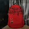 Stranger Things student schoolbag student backpack large capacity genuine red Oxford cloth backpack