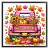 Pumpkin Truck-11CT Stamped Cross Stitch 50*50cm/19.69*19.69in
