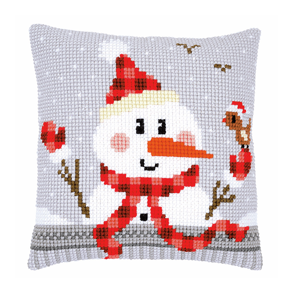 

Snow - 11CT Stamped Cross Stitch Pillowcase - 40*40CM, 501 Original