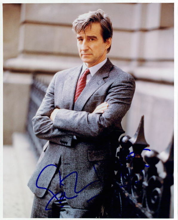 Sam Waterston Law and Order in-person signed 8x10 Photo Poster painting COA