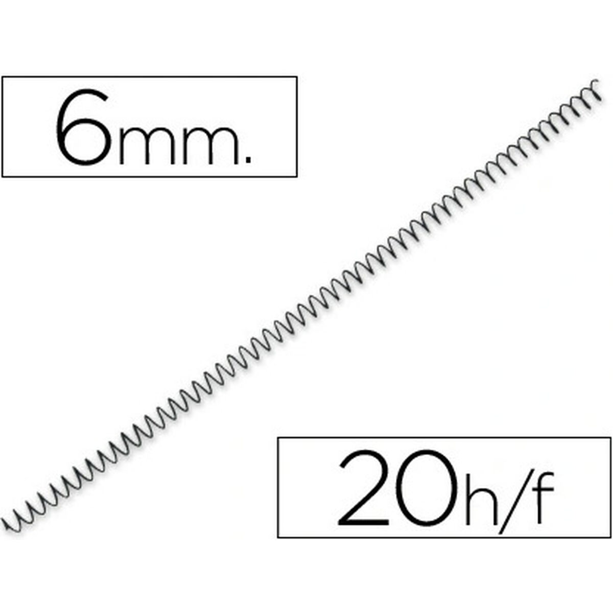 Metal spiral Q-Connect Yosan Black