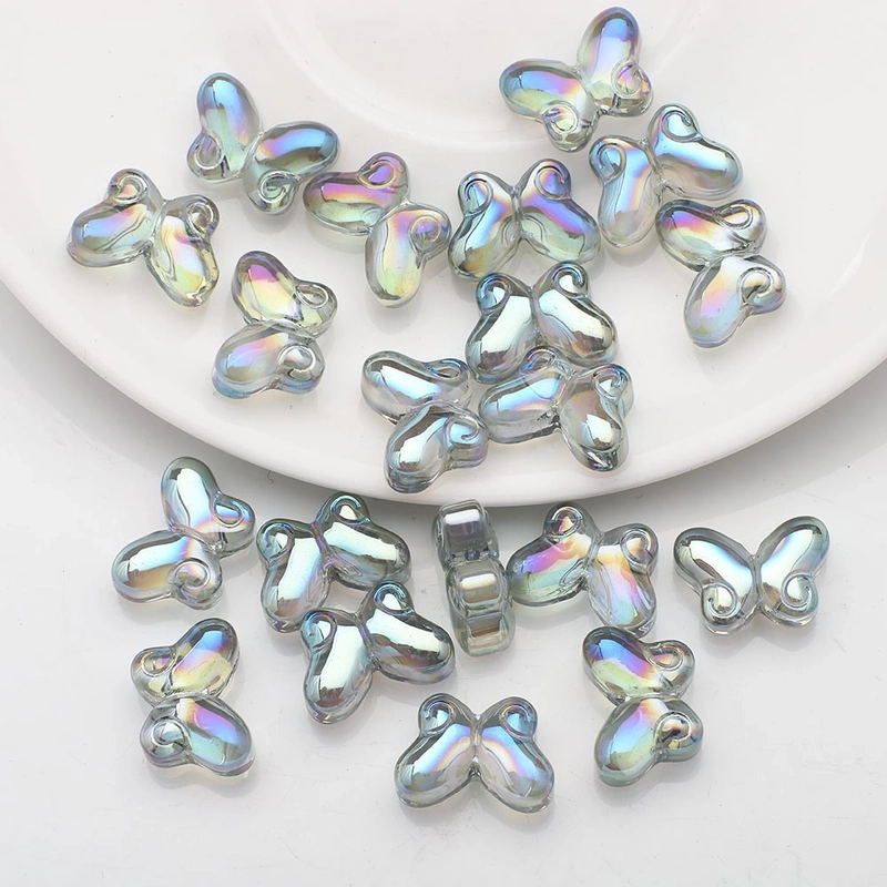 20 PCS/Package 10x14mm Glass Butterfly Beads