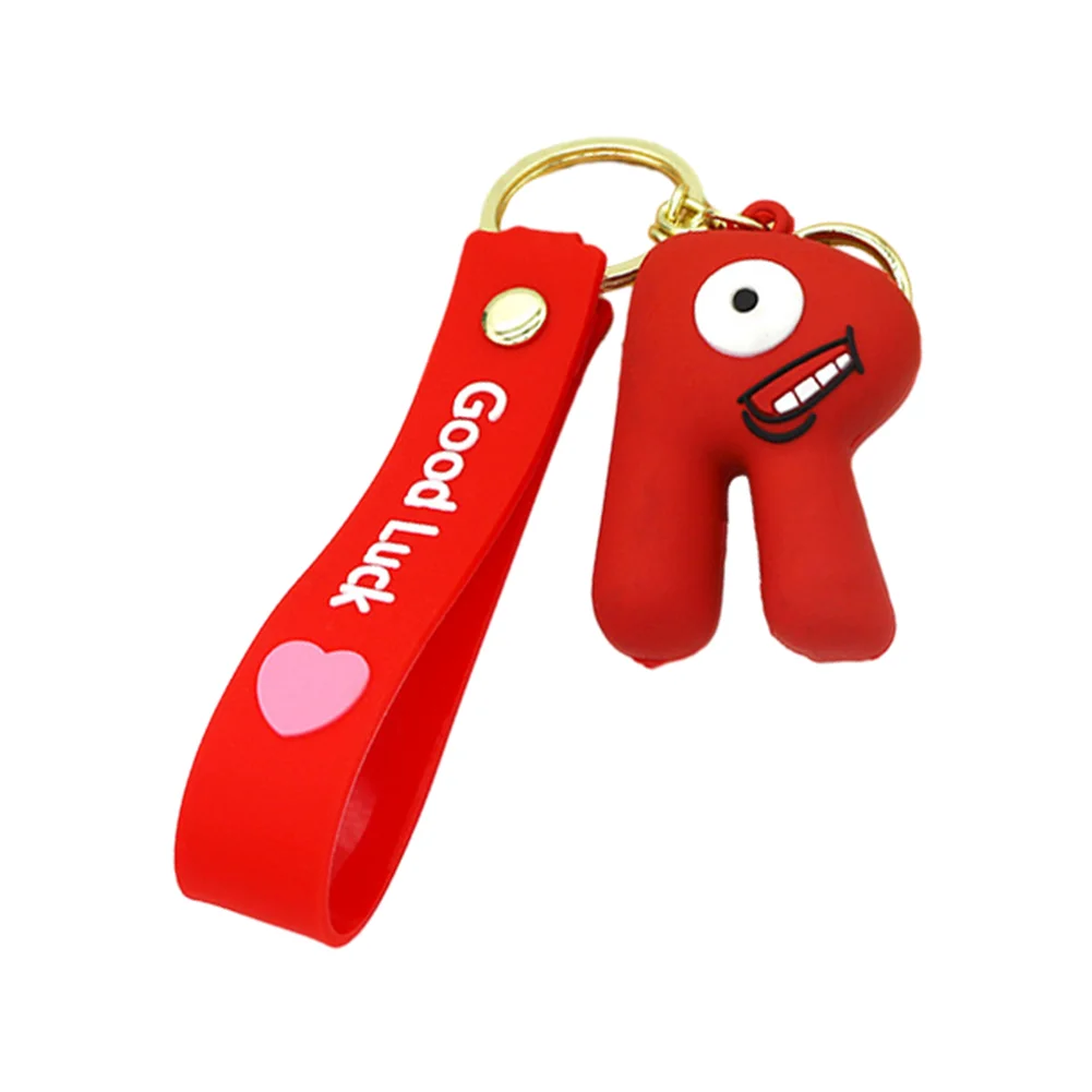 Letter A-Z Keychain Wacky Wizard Handbag Key Chain for Car Keys/Wallet/Backpack