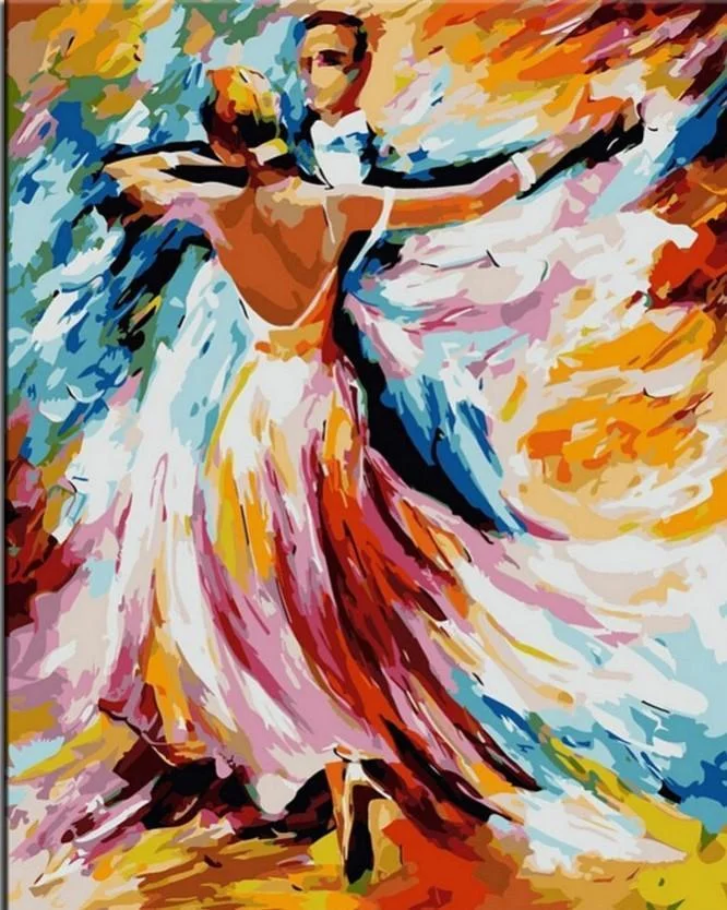 Newlyweds Dancing - Romance and Love Paint By Numbers DQ35407