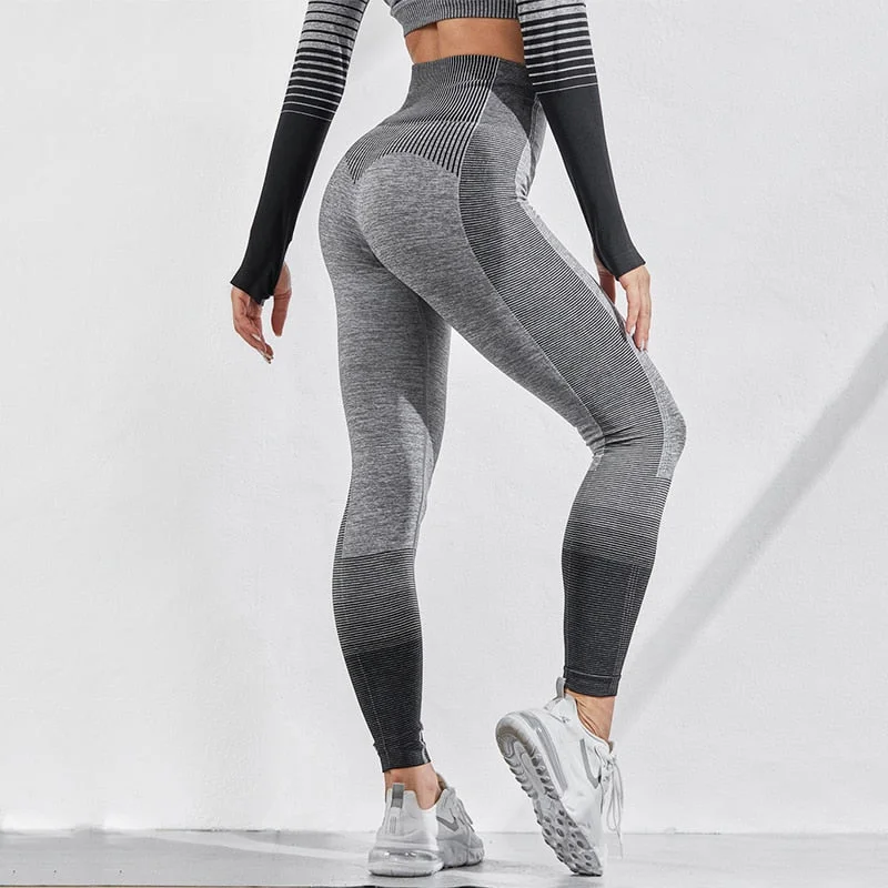 Seamless Fitness Leggings Women Push Up Activewear Leggins Mujer Knitting Workout Jegging Femme