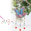 Butterfly DIY Diamond Painting Wind Chimes Crystal Window Suncatcher Craft Set Birthday Gifts Home Garden Decor
