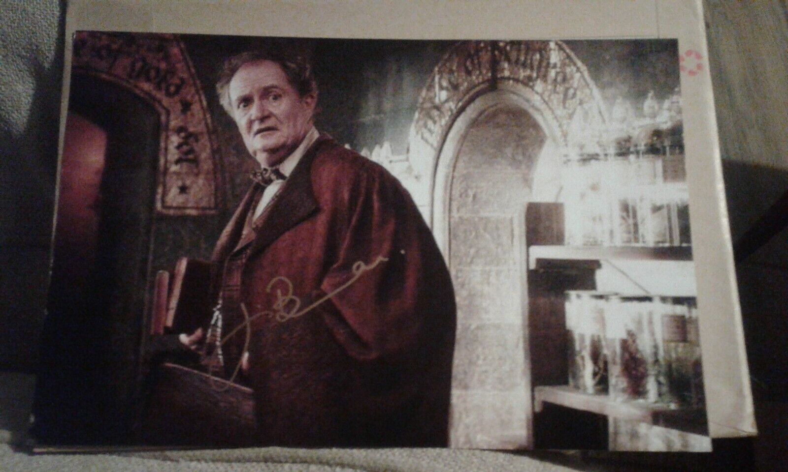 Jim broadbent signed 12x8 harry potter Photo Poster painting Horace slughorn