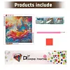 Diamond Painting -DIY Round Drill Butterfly Carrying Flower(40x40cm)