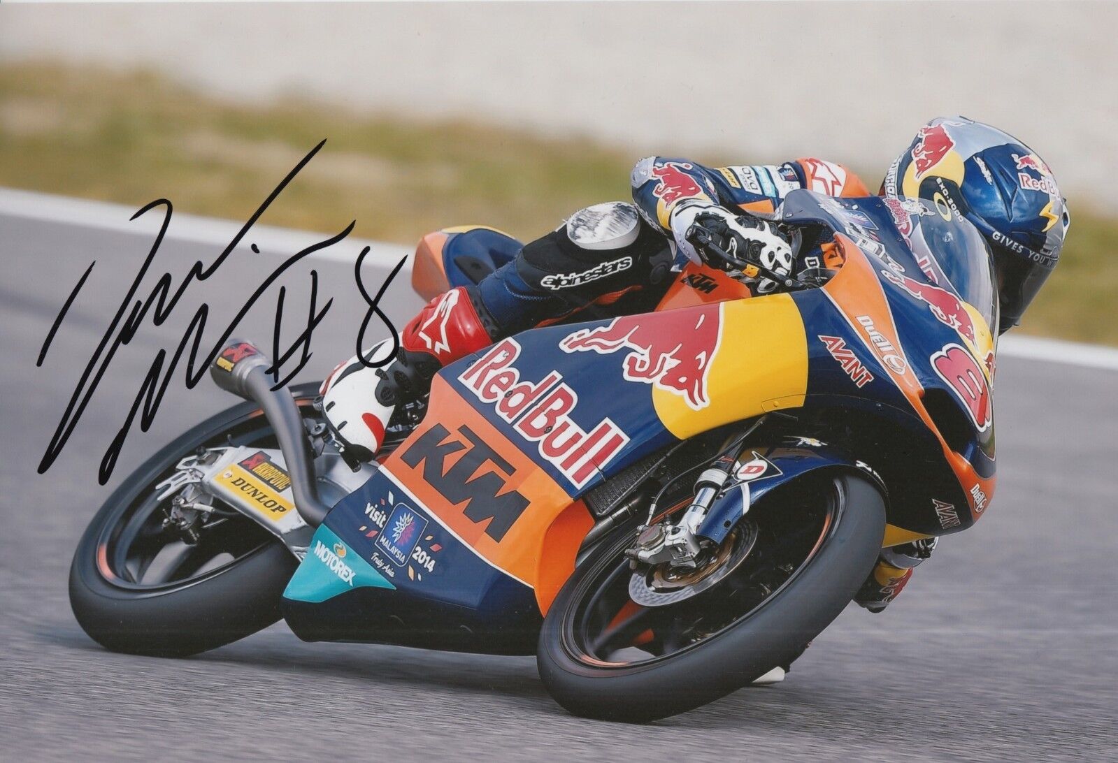 Jack Miller Hand Signed 12x8 Photo Poster painting Red Bull KTM Ajo Moto3, MOTOGP 4.