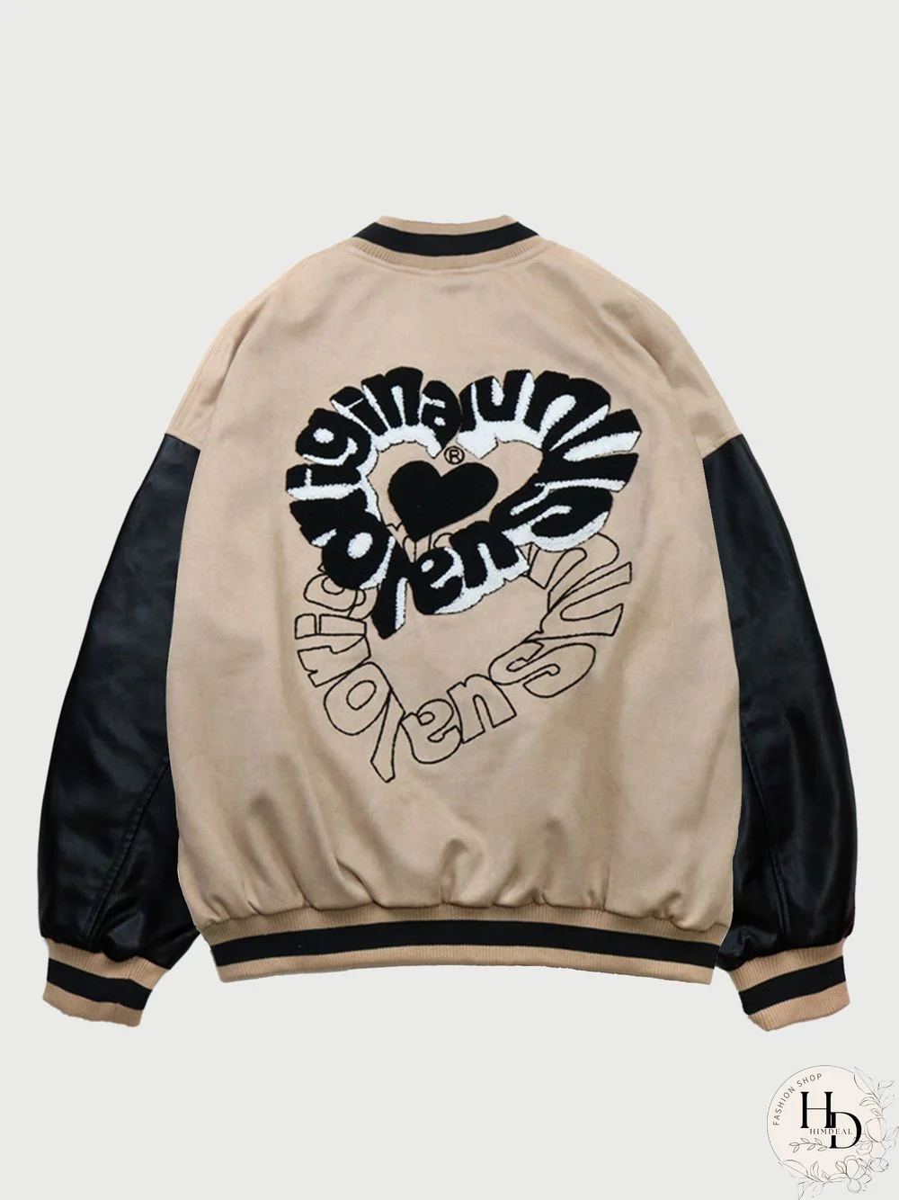 Heart Letter Embroidered Jacket