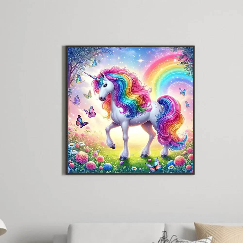Diamond Painting - Full Round Drill - Unicorn(Canvas|30*30cm)
