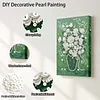 (20x30cm)DIY Flower Vase Framed Handmade Pearl Painting Art Craft Kit Living Home Decor