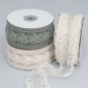 Embroidery Lace Gauze 4 / 5cm x 5 yard DIY Bouquet Gift Ribbon