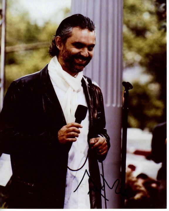 ANDREA BOCELLI Signed Autographed Photo Poster painting