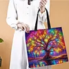 Colorful Tree Of Life-11CT DIY Stamped Cross Stitch Shopping Bag 40*40cm/15.75*15.75in