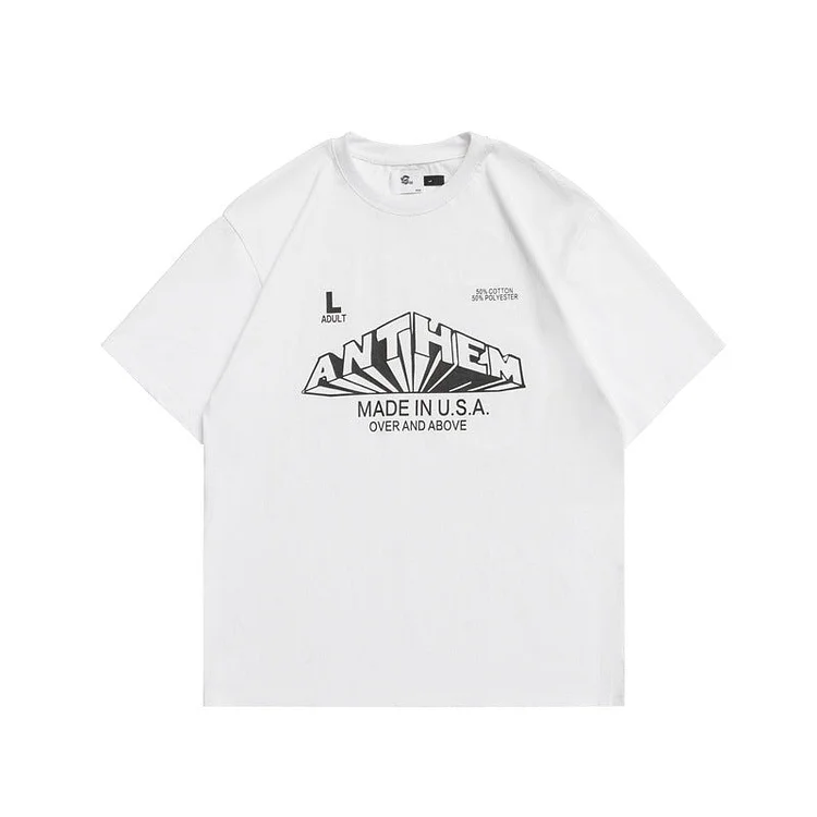 2022 Summer Man T Shirt  Letter Printed Half Sleeve