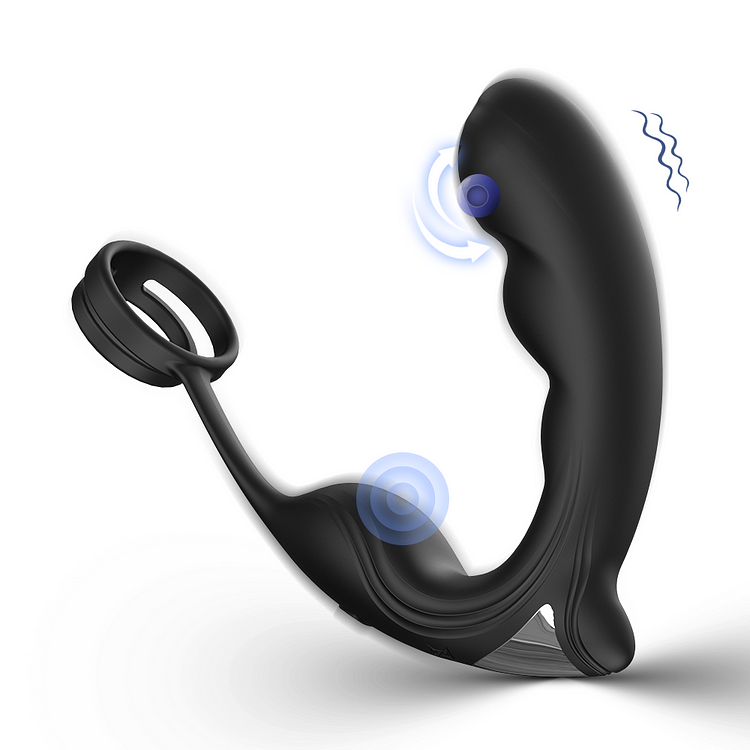 9 Speed Vibrating Prostate Massager Delayed Ejaculation Ring Anal Plug Vibrator With Remote Control