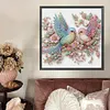 Oiseau bleu poudre-peinture diamant en forme sp&eacute;ciale-30*30cm