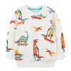 Kid Baby Boys Sweatshirts Cartoon Autumn Winter Long Sleeve Looped Tops