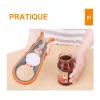 Ouvre Bocal Multifonctionnelle 4 en 1 Ouvre Bouteille