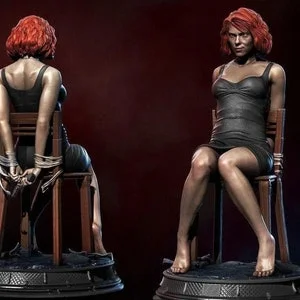 Pornhint Black Widow Sexy STL Files NSFW and SFW 3D Printing Pack Files Superhero 3 Versions for 18+ Mature Audiences NSFW
