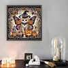 Diamond Painting - Partial Special Shaped Drill - Halloween Cat(Canvas|30*30cm)