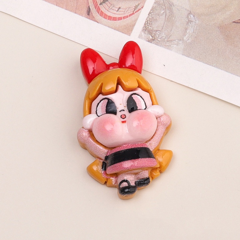 Mini Crying Girl Flat Resin Charm