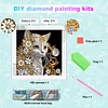 Diamond Painting-DIY Crystal Rhinestone Tabby Cat