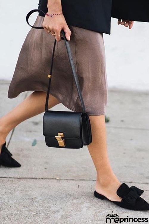 Square Leather Box Bag