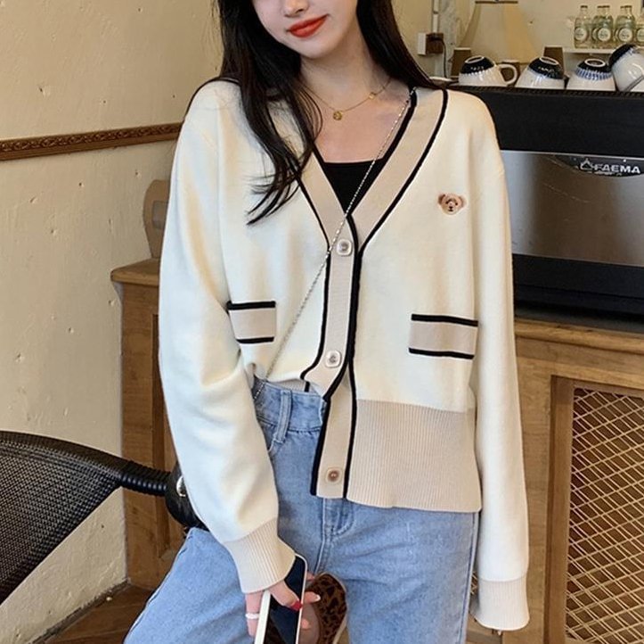 Off White Casual Long Sleeve Outerwear