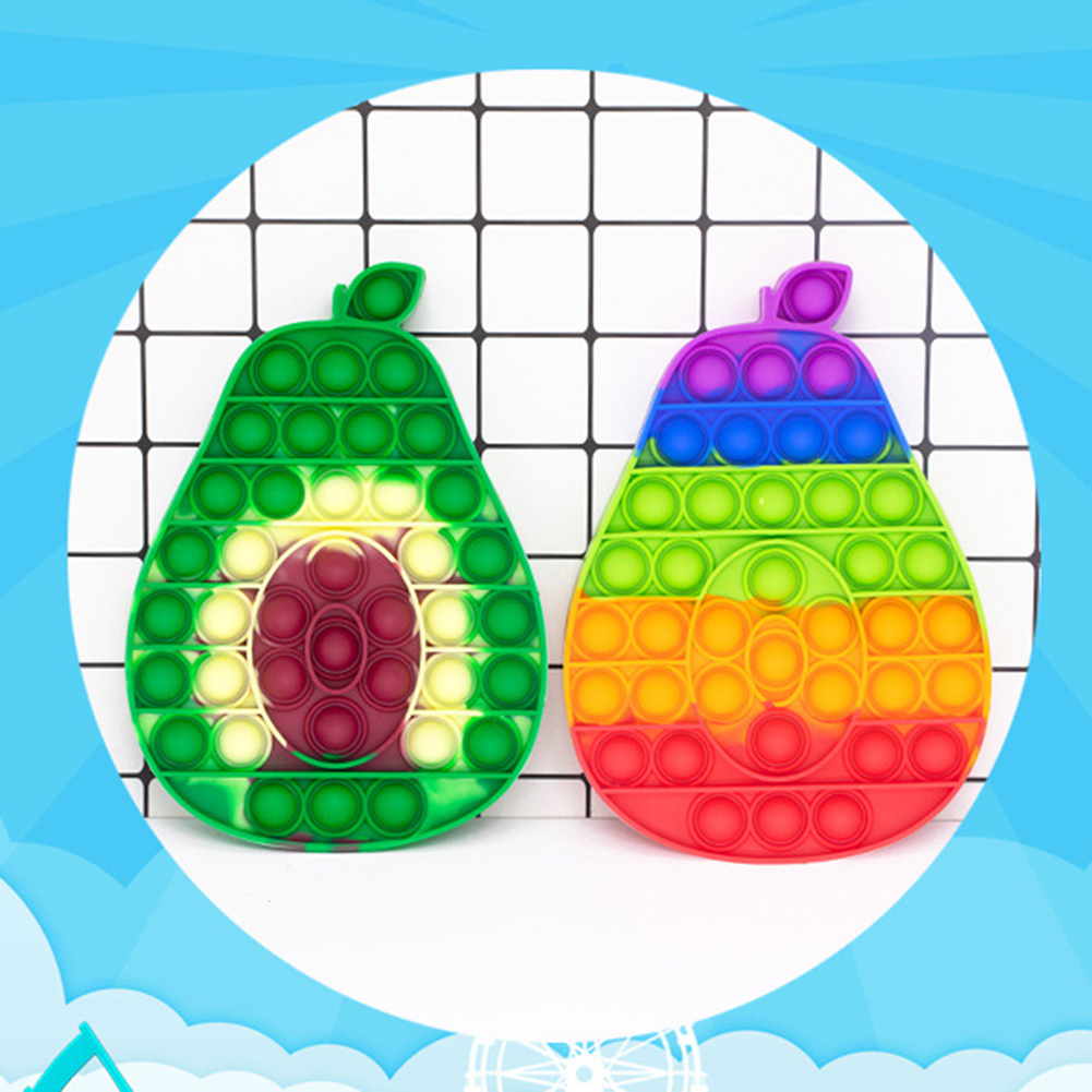 

Push Bubble Avocado Pattern Sensory Stress Reliver Toys Adult Autism Needs, 501 Original