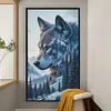Wolf-11CT Stamped Cross Stitch 40*70cm/15.75*27.56in(Big Size) tapestrymarket