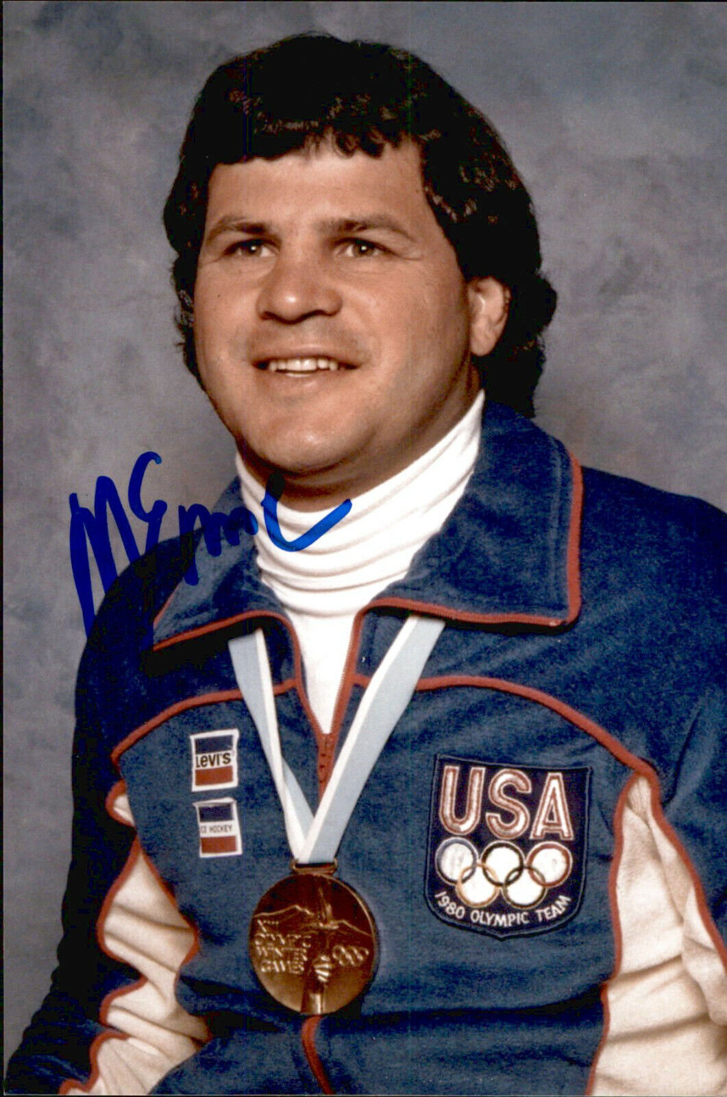 Mike Eruzione SIGNED autographed 4x6 Photo Poster painting 1980 TEAM USA MIRACLE ON ICE