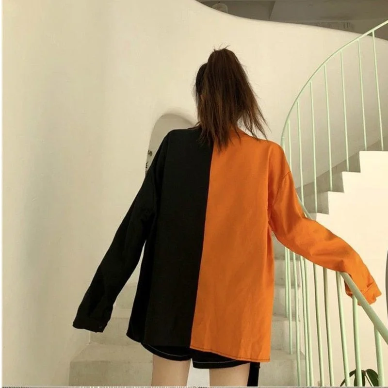 Harajuku Bomber Jacket Coats Women Loose Pocket Designer Cool Red Streetwear Hot Sale Kpop Yellow Spring shirt thin jeans jacket