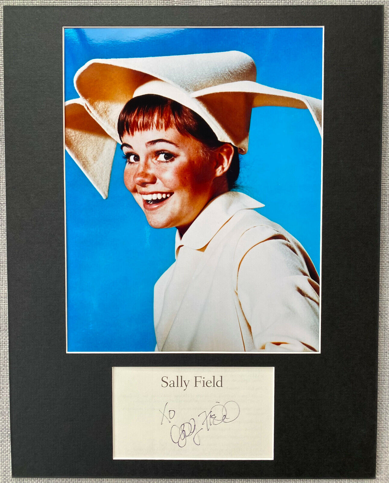 Sally Field Signed Autograph Photo Poster painting Display - Gidget, The Flying Nun, Authentic