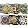 6Pcs Diamond Painting Greeting Card Mandala Diamond Handmade Card Kit