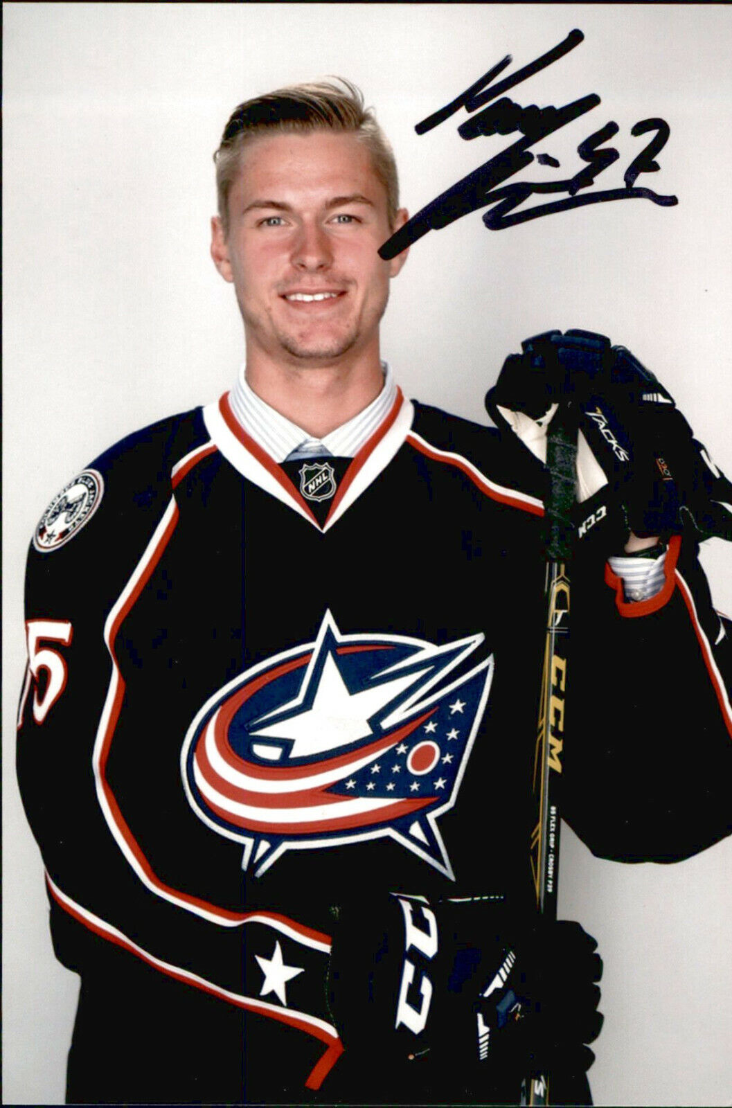 Paul Bittner SIGNED autographed 4x6 Photo Poster painting COLUMBUS BLUE JACKETS #4