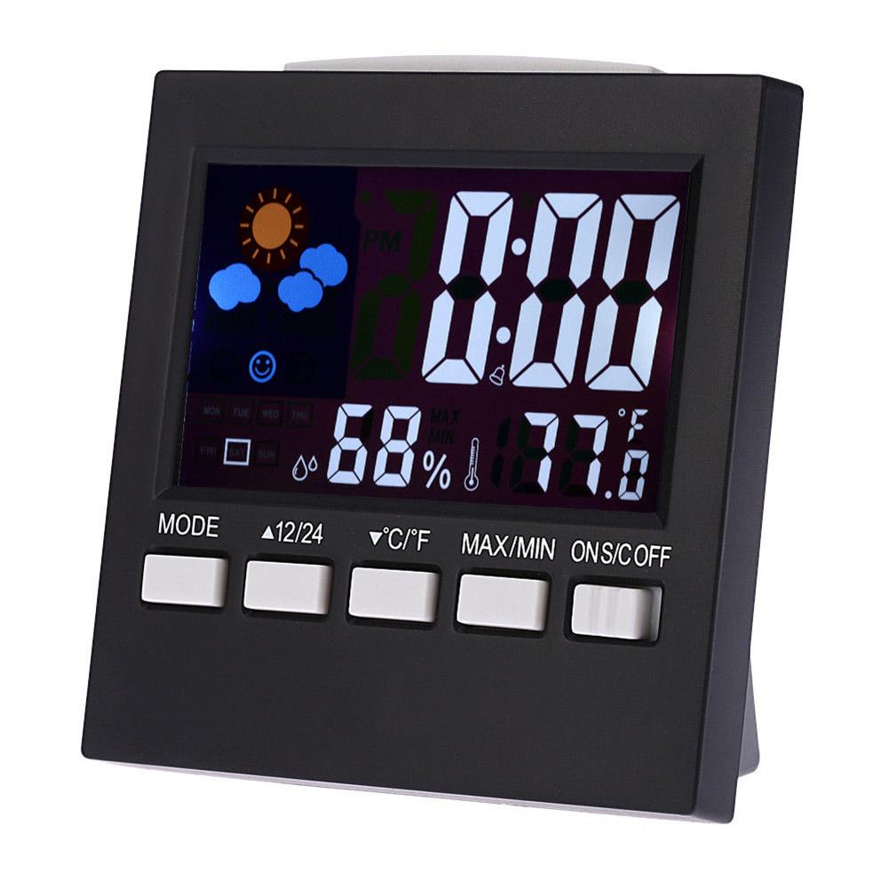 

Digital Lcd Alarm Clock Indoor /Outdoor Hygrometer Temperature Meter, 501 Original