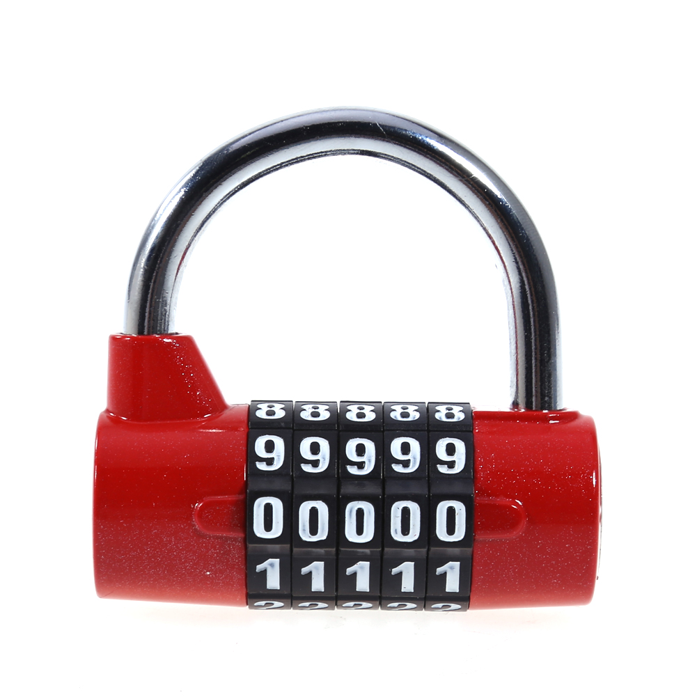 

5 Digit Password Safety Lock Wide Shackle Combination Padlock New, 红色, 501 Original