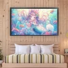 Mermaid Cute Girl-9CT Stamped Cross Stitch 90*50cm/35.43*19.69in(Big Size)