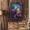 (Grande Taille) Loup aux yeux bleus-peinture diamant rond-40*60cm