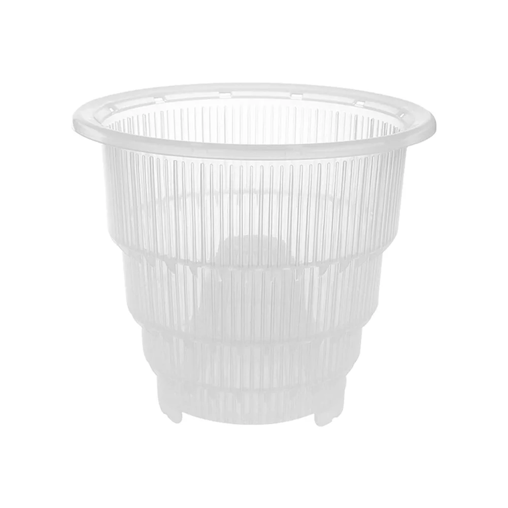 Root Control Orchid Flower Mesh Pot Transparent Breathable Container (12cm)