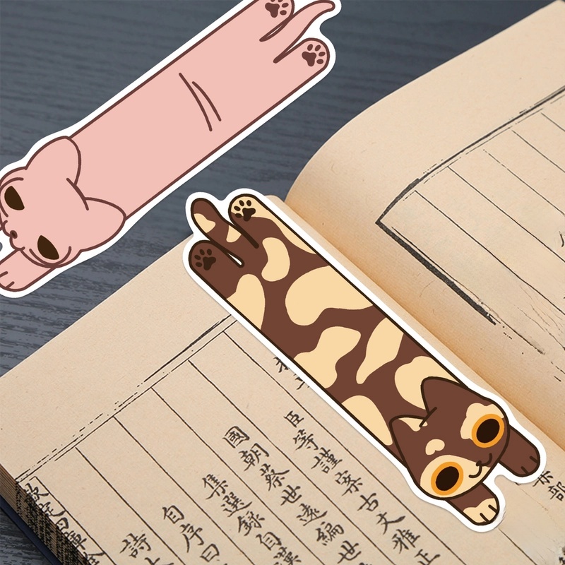 30 Sheets Per Bag Dog Cat Learning White Cardboard Cute Bookmark