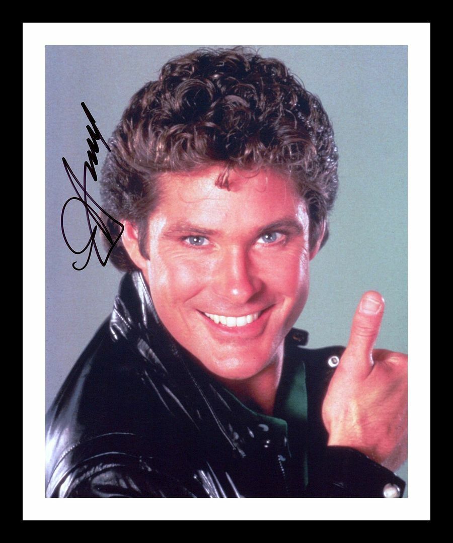 David Hasselhoff - Knight Rider Autographed Signed & Framed Photo Poster painting