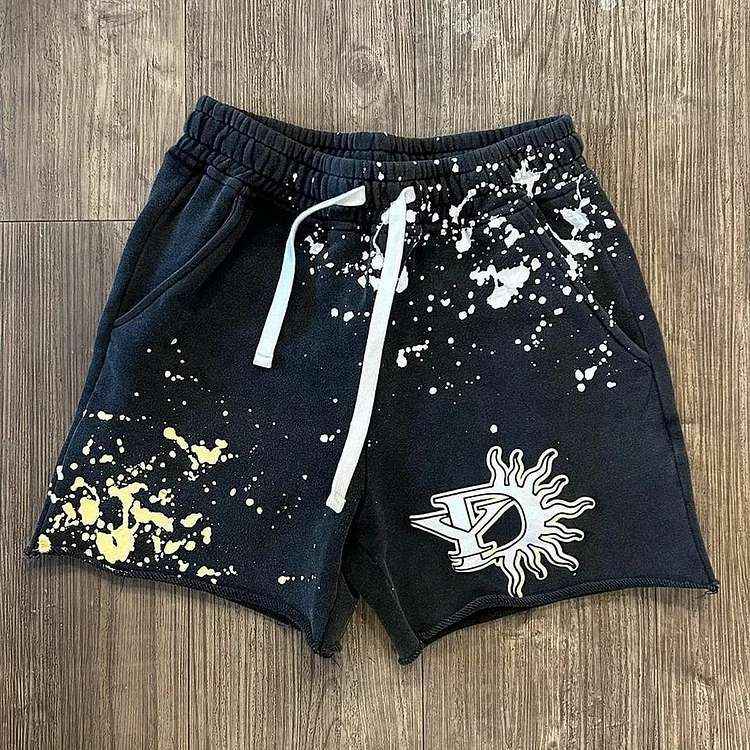 Vintage Street Ink Graphic Casual Fashion Shorts SOPULA