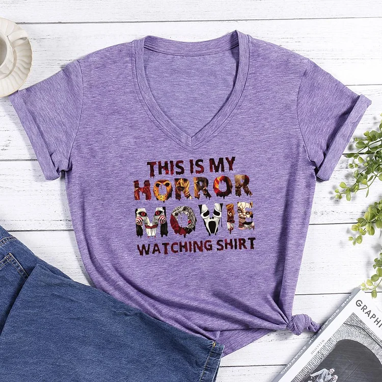 This Is My Horror Movie V-neck T Shirt-Annaletters