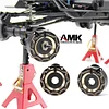 AMK Brass Internal Wheel Counter Weight Knuckle Counterweight 107g/pcs for 1/10 RC Crawler TRX-6 TRX-4 Bronco Defender Upgrade