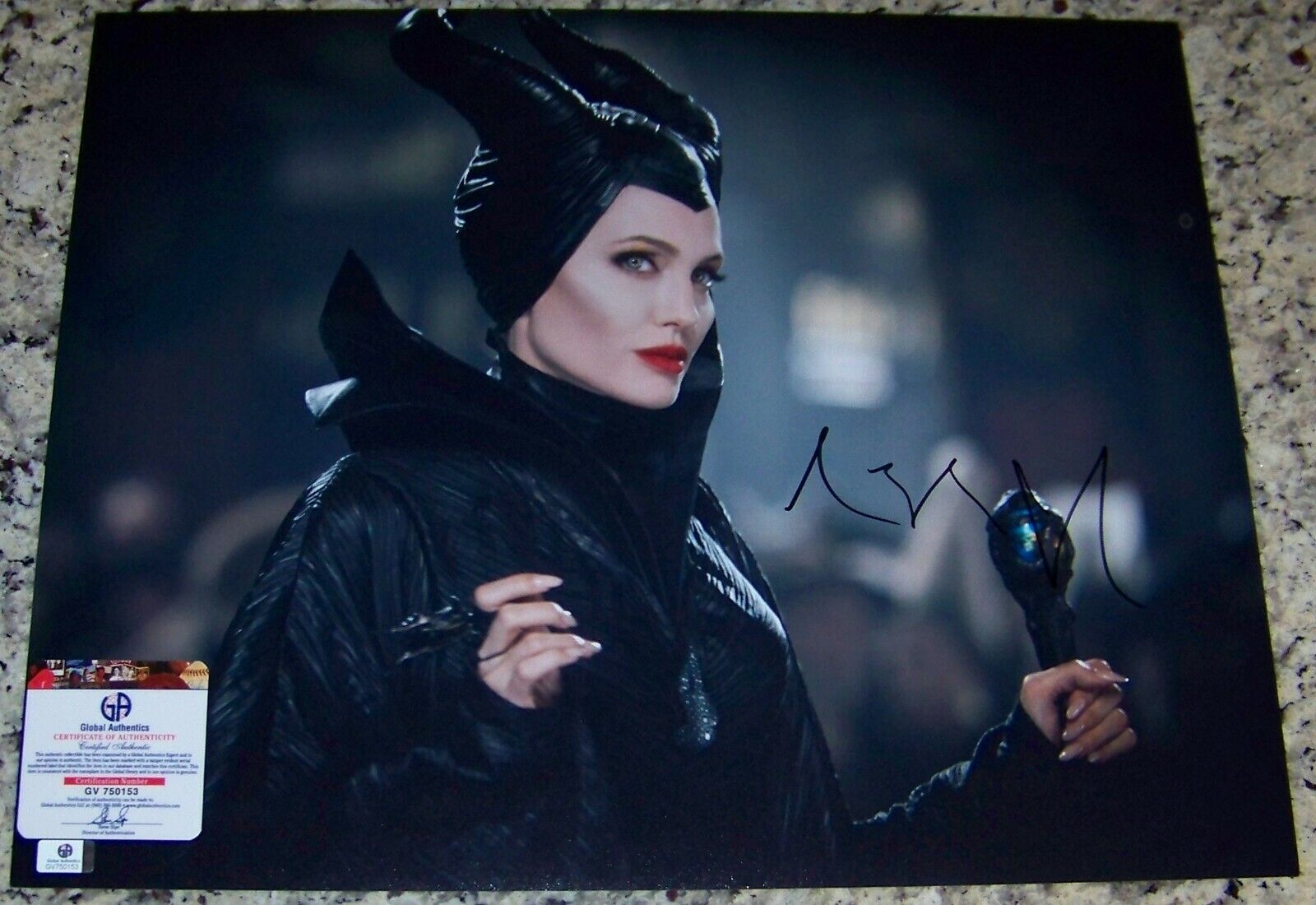 SALE! Angelina Jolie MALEFICENT Signed Autographed 16x20 Photo Poster painting GAI GA GV COA!